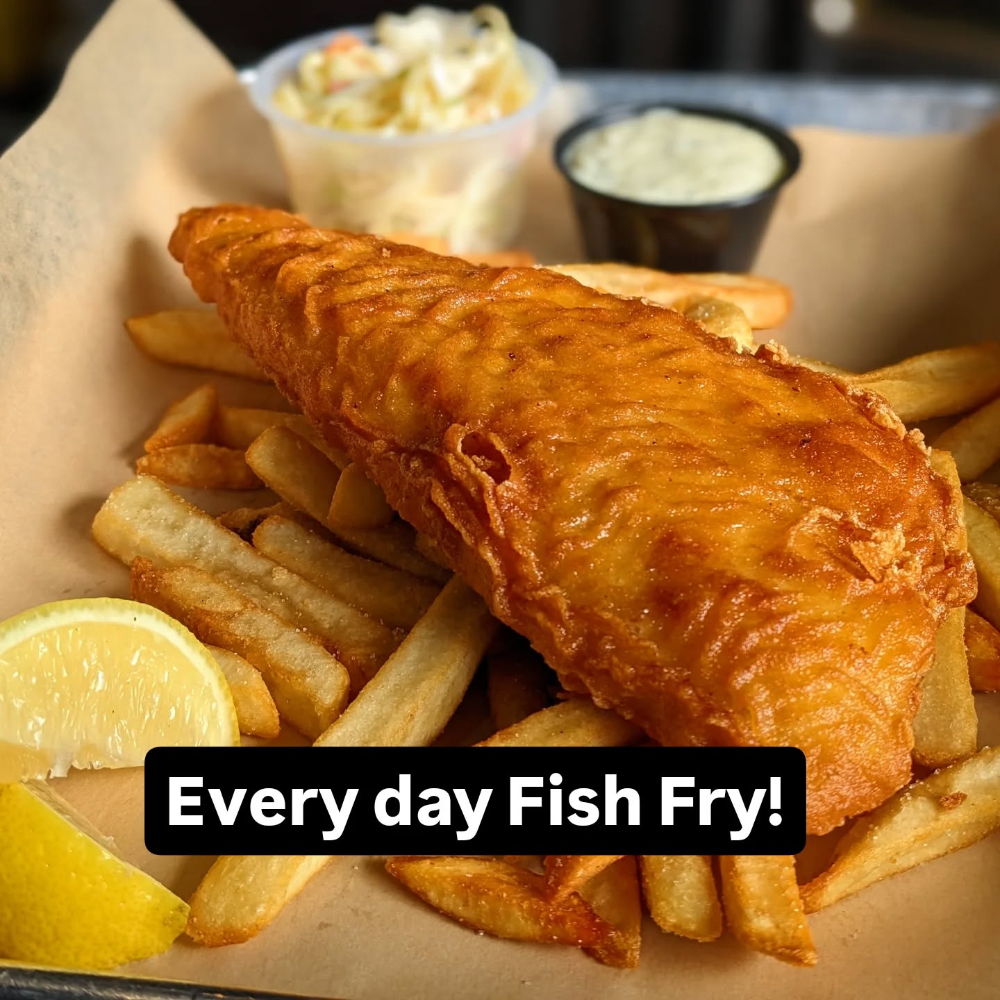 Crispy and Golden! 🎣🍺

Get your hands on our Beer-Battered Fish Fry, perfectly crispy on the outside, tender and flaky on the inside! Served hot with Old Bay-seasoned fries, creamy tartar sauce, and classic slaw.

Available for Takeout & Dine in 

#friday
#fishfry

#goodsmokebbq #bbq #barbecue #barbeque #ribs #pork #bacon #bbqporn #pulledpork #brisket #rocstyle #rochesterny #thisisroc #roccity #rochester #roc #rocbbq #iloveroc #visitroc #rochesterfoodies #rochesterfood #iheartroc #eastrochester #rochestereats #explorerochester #restaurant #food #visitrochester